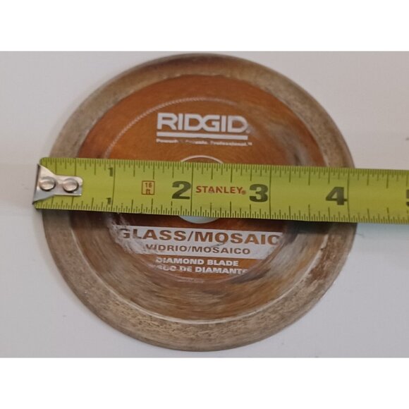 Ridgid Diamond Blade Glass/Mosaic Tile 4" Wet Cutting 5/8" Arbor Chip-Free GT40P - Picture 13 of 13